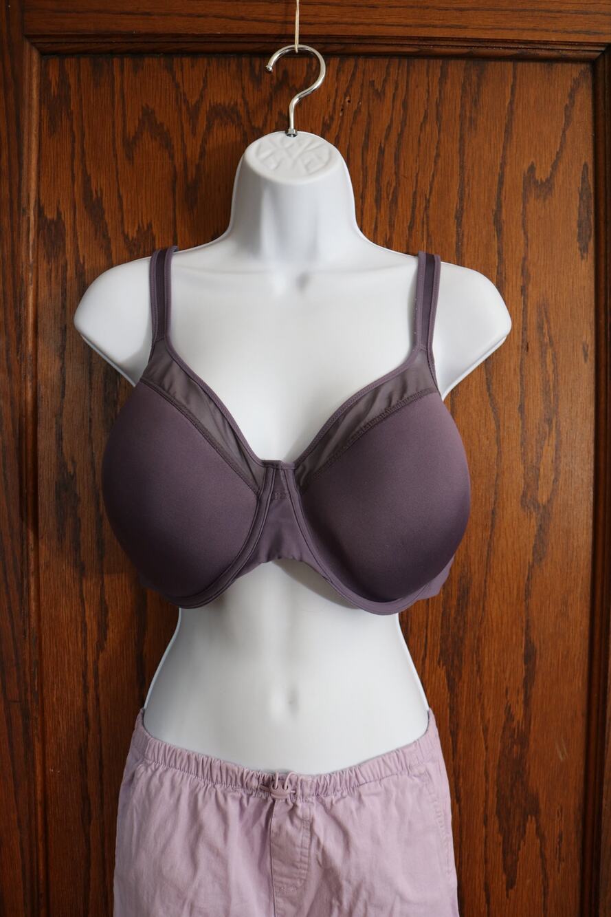 BALI Bra Women 40DD Purple Underwire Convertible Straps Adjustable Full Coverage